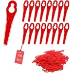 Kal - lot de 150 lames de rechange en plastique pour tondeuse a gazon, pelouse, jardin, tondeuse a gazon, ... Kal - lot de 150 lames de rechange en plastique pour tondeuse a gazon, pelouse, jardin, tondeuse a gazon, ...
