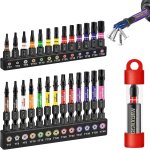 Kal - lot de 26 embouts torx avec trou tt7 - tt40 tr torx rsistants aux chocs 25 mm 50 mm de long, tige ...