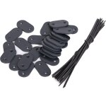 Kal - lot de 26 pices - fixations pvc pour brise - vue et canisse, rsistant aux intempries - clips ...