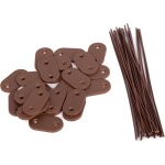 Kal - lot de 26 pices - fixations pvc pour brise - vue et canisse, rsistant aux intempries - clips ...