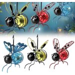 Kal - lot de 3 abeilles solaires a suspendre - dcoration solaire pour l'extrieur - abeilles led en ...
