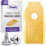 Kal - 30x lames de tondeuses - robots longue durée, vis incluses compatible avec les tondeuses - robots ... Kal - 30x lames de tondeuses - robots longue durée, vis incluses compatible avec les tondeuses - robots ...