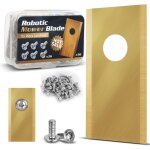 Kal - lot de 36 lame robot tondeuse, lames de rechange en acier inoxydable et titane avec vis, accessoires ... Kal - lot de 36 lame robot tondeuse, lames de rechange en acier inoxydable et titane avec vis, accessoires ...