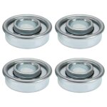 Kal - lot de 4 roulements de roue pour tondeuse a gazon 28, 6 mm od 12, 7 mm id argenté Kal - lot de 4 roulements de roue pour tondeuse a gazon 28, 6 mm od 12, 7 mm id argenté