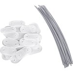 Kal - lot de 52 pices - fixations pvc pour brise - vue et canisse, rsistant aux intempries - clips ...