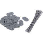 Kal - lot de 78 pices - fixations pvc pour brise - vue et canisse, rsistant aux intempries - clips ...