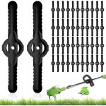 Kal - 80 pices lame tondeuse, compatible pour lame dbroussailleuse pour pastorale, parterres de fleurs, ...