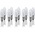 Kal - bougies de remplacement pour arc flottant, 10 pices bougie cannele pour arbre de nol bougies ...