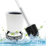 Kal - brosse wc avec support de drainage, tte de brosse flexible en silicone anti - obstruction anti ...