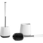 Kal - brosse wc avec support de drainage, tte de brosse en silicone souple anti - obstruction et anti ...