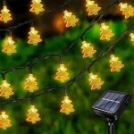 Kal - guirlande lumineuse solaire de nol 7 m 50 leds, etanche extrieur pour sapin, maison, jardin, ...