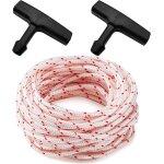 Kal - kit de corde de dmarrage avec 2 poignes noires de 10 m de long et 3, 5 mm, compatible avec homelite, ...