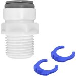 Kalanka - 1 pices ro raccord osmoseur de filtre  eau, 1 / 2  filet mle to 1 / 2  pousse en rapide ...