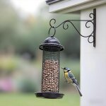 Kalanka - lot de 1 support mural en fer forg robuste pour mangeoires  oiseaux, jardinires, lanternes, ...