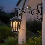 Kalanka - lot de 1 support mural en fer forg robuste pour mangeoires  oiseaux, jardinires, lanternes, ...