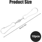 Kalanka - lot de 10 crochets rotatifs pour moulin à vent - accessoires de spinner - double clip rotatif ... Kalanka - lot de 10 crochets rotatifs pour moulin à vent - accessoires de spinner - double clip rotatif ...