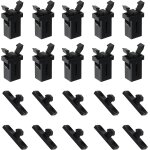 Kalanka - 10 paires serrure de loquet de poubelle à couvercle tactile en plastique rechange compatible ... Kalanka - 10 paires serrure de loquet de poubelle à couvercle tactile en plastique rechange compatible ...