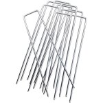 Kalanka - 10 pcs piquets de jardin pelouse agrafes en forme de u pour bâche anti - mauvaises herbes galvanisés ... Kalanka - 10 pcs piquets de jardin pelouse agrafes en forme de u pour bâche anti - mauvaises herbes galvanisés ...
