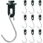 Kalanka - 10 pices accessoires de serre, 10x clips de serre + 10x crochets de suspension pour serre, ...
