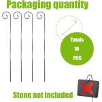 Kalanka - 10 pices etiquettes de plantes en mtal rsistant aux intempries etiquettes potager ardoise ...