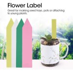 Kalanka - lot de 100 mini tiquettes en pvc tanches et rsistantes aux uv pour ppinire, jardin (rose) ...