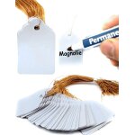 Kalanka - lot de 100 pendentifs de plantes avec ficelle pour inscriptions des plantes, arbustes et rsistants ...