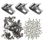 Kalanka - lot de 100 pinces de fixation pour cltures agricoles agrafe grillage clips en acier inoxydable ...