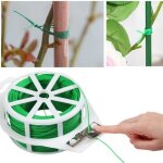 Kalanka - 100m fil jardinage vert 2 rouleaux attaches jardin pour plantes lien de ligatures cravates ...