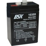 Kalanka - 10355 - batterie au plomb agm rechargeable scellée 6v 4, 5ah. idéal pour les voitures et les ... Kalanka - 10355 - batterie au plomb agm rechargeable scellée 6v 4, 5ah. idéal pour les voitures et les ...