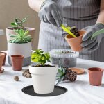 Kalanka - 10pcs coupelle pot de fleur soucoupe pot fleur plastique soucoupes pots de fleurs avec soucoupes ...