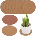 Kalanka - 10pcs dessous de plante en liège, 4 inch ronds dessous de plante en liège dessous de verre ... Kalanka - 10pcs dessous de plante en liège, 4 inch ronds dessous de plante en liège dessous de verre ...