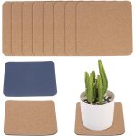 Kalanka - 10pcs sous - plantes en lige, 4 inch carr dessous de plantes pour maison jardin intrieur ...