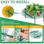 Kalanka - 10pièces support fraises rond ¿ 4 pieds, anti - limaces & moisissure, soutien potager pour ... Kalanka - 10pièces support fraises rond ¿ 4 pieds, anti - limaces & moisissure, soutien potager pour ...
