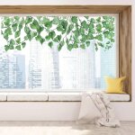 Kalanka - 118x39 cm vigne fenêtre s'accroche feuilles de lierre fenêtre décalcomanies plantes vertes ... Kalanka - 118x39 cm vigne fenêtre s'accroche feuilles de lierre fenêtre décalcomanies plantes vertes ...