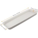 Kalanka - lot de 12 bacs rectangulaires pour pot de fleurs - 39, 5 x 17 x 3 cm - beige - pour intrieur ...