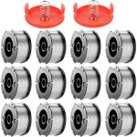 Kalanka - 12 bobine de fil de rechange, 1. 65 mm, 9. 14 m, bobine fil coupe bordure, compatible avec ...