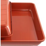 Kalanka - lot de 12 dessous de pot de fleurs carrs en plastique de 29 cm - pour l'intrieur et l'extrieur ...