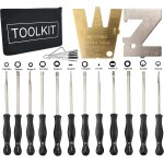 Kalanka - lot de 12 outils de rglage du carburateur avec levier de mesure zt - 1 500 - 13 pour petit ...
