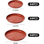 Kalanka - lot de 12 plateaux pour plantes, soucoupes de pot de fleurs, bac d'égouttement, plateau de ... Kalanka - lot de 12 plateaux pour plantes, soucoupes de pot de fleurs, bac d'égouttement, plateau de ...
