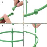 Kalanka - lot de 12 supports de plantes pour plantes d'extrieur, cages  plantes grimpantes, supports ...