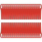 Kalanka - 120 pcs lame coupe bordure tondeuse  gazon rouge lames en plastique de rechange 8, 3cm tondeuse ...
