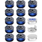 Kalanka - 15 bobine fil coupe bordure convient pour ryobi one + 18v 24v 40v coupe bordures, * ø1. 65 ... Kalanka - 15 bobine fil coupe bordure convient pour ryobi one + 18v 24v 40v coupe bordures, * ø1. 65 ...