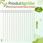 Kalanka - 15 pices cadre de support en mtal 40 cm piquets en mtal pour plantes panneaux de jardin ...