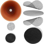 Kalanka - lot de 150 grilles de drainage pour pots de fleurs, 5 cm et 10 cm, lot de filets de protection ...