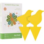 Kalanka - lot de 18 piges collants jaunes pour attrape - moustiques - pour attrape - plantes - pour ...