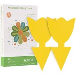 Kalanka - lot de 18 piges collants jaunes pour attrape - moustiques - pour attrape - plantes - pour ...