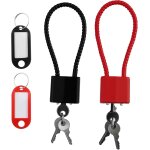 Kalanka - lot de 2 cadenas robustes avec cl - cadenas a longue anse - cadenas avec cl pour valise, ...
