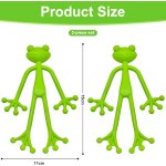 Kalanka - lot de 2 clips de fixation pour plantes en forme de grenouille verte pour plantation, dcoration ...