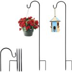 Kalanka - lot de 2 crochets de berger de 81, 5 cm - pour cages à oiseaux, lampes solaires, lanternes, ... Kalanka - lot de 2 crochets de berger de 81, 5 cm - pour cages à oiseaux, lampes solaires, lanternes, ...