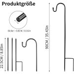 Kalanka - lot de 2 crochets de berger de jardin de 90 cm - bâton de lanterne de jardin - crochet de berger ... Kalanka - lot de 2 crochets de berger de jardin de 90 cm - bâton de lanterne de jardin - crochet de berger ...
